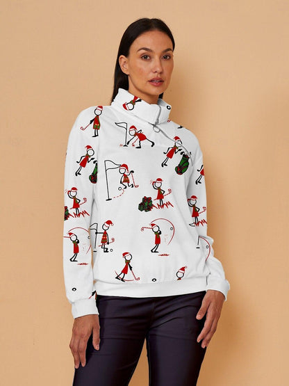 Damen Weihnachts-Golf-Sweatshirt