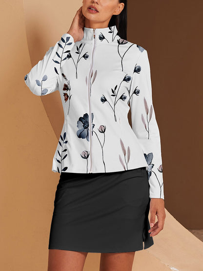 Veste de golf à volants Botanical Energy — protection solaire