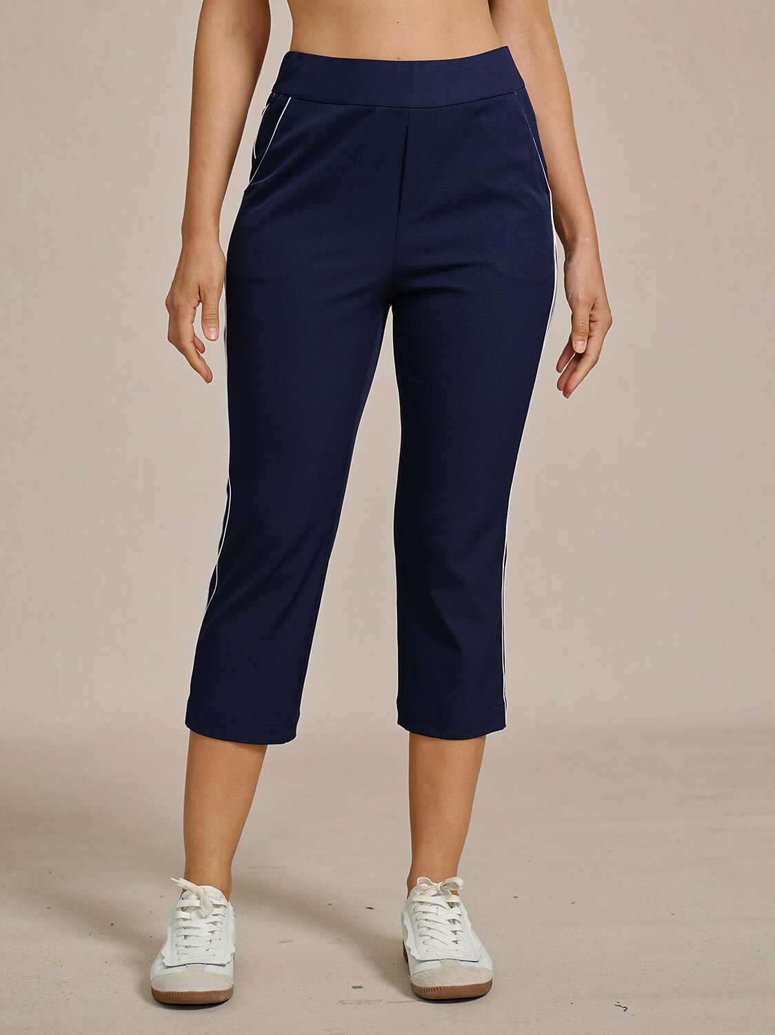 Pantalon capri EAGLE 56 cm performance extensible à finitions contrastées