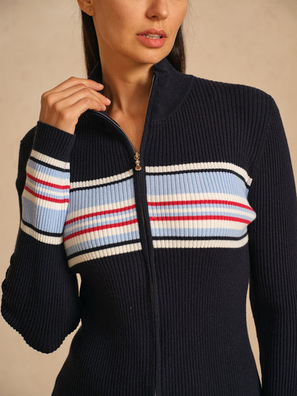 More Than Basic Golf Full Zip Sweater