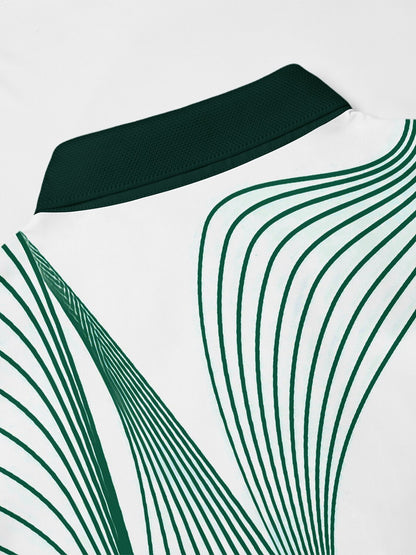 Air Brush Men's Ribbed Collar Polo Top UPF50+