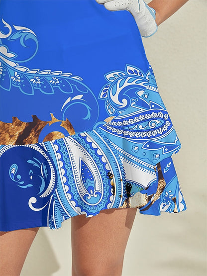 Wildlife Party Ruffle 35.5 Inch Dress For Golf Pickleball & Tennis