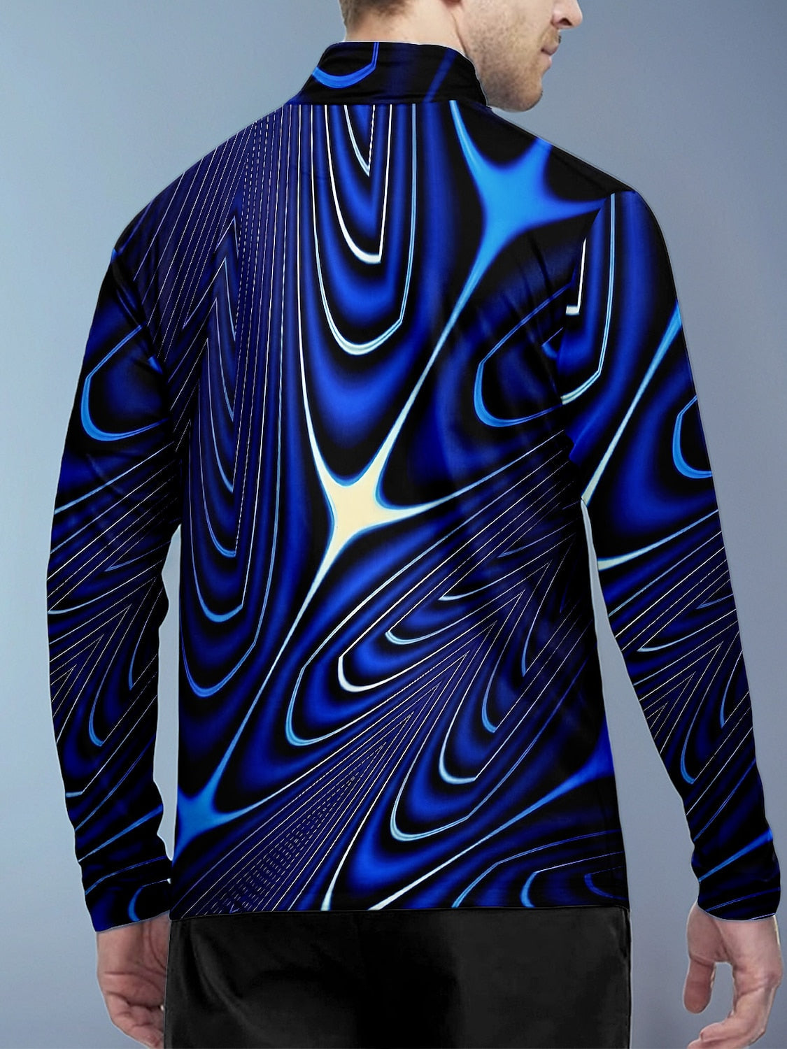 Air Brush Men's Golf Shirt Quarterzip UPF50+