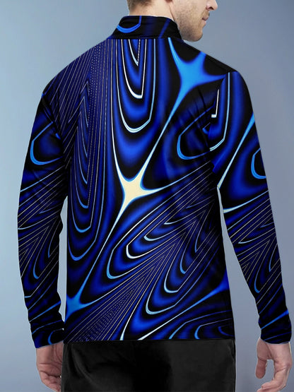 Air Brush Men's Golf Shirt Quarterzip UPF50+