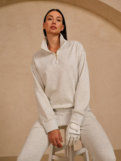 UltraSoft Long Sleeve Quarterzip Sweatshirt