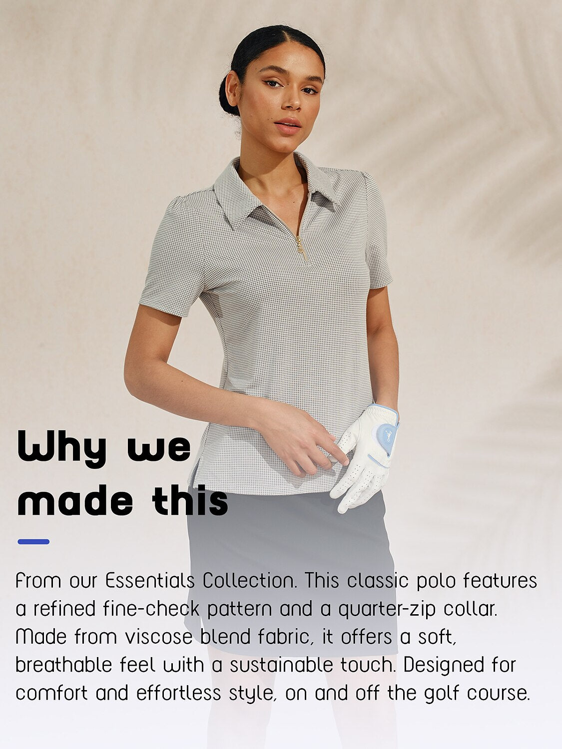 Crisp Couture Short Sleeve Golf Polo Shirt