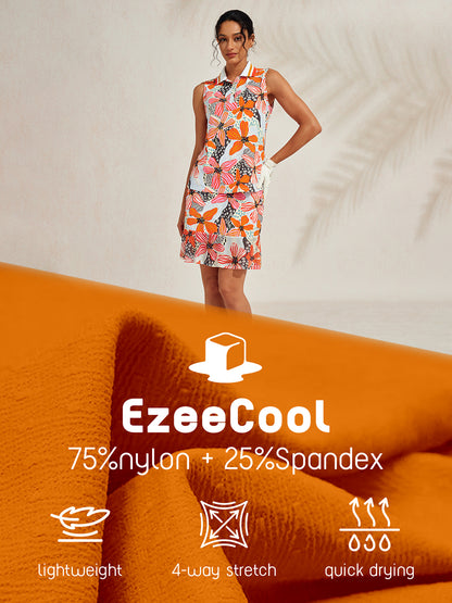 Polo Premium Senza Maniche con Colletto a Costine UPF50+