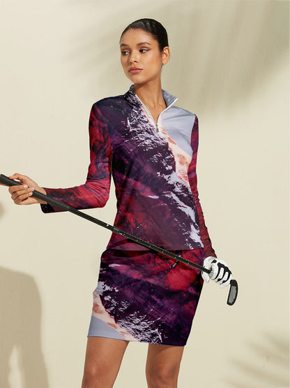 Inked Skins Silky Golf Shirt Quarterzip UPF50+