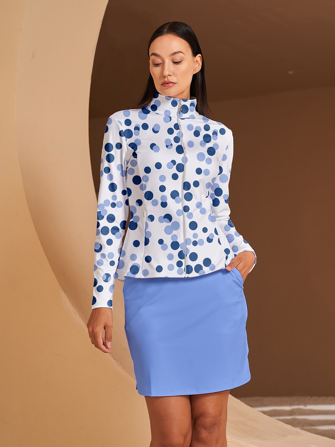 Hyper-prep Ruffle Golf Jacket Sun Protection