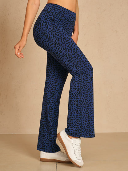More Than Basic 30 Inch Leopard Golf Flare Pants