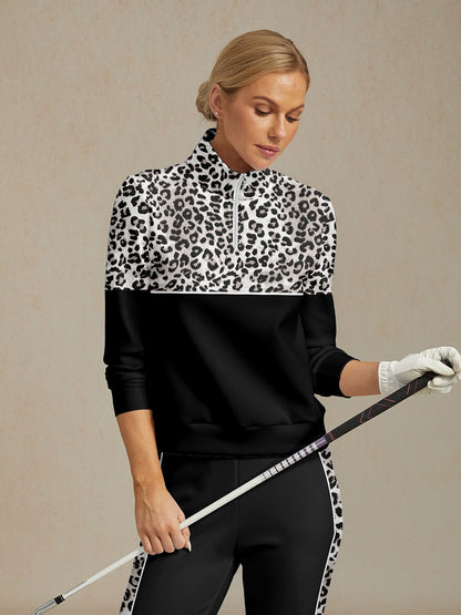 Sudadera de golf con estampado de fiesta de vida silvestre