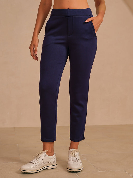 More Than Basic Stretch Zipper Pocket Ankle Pants