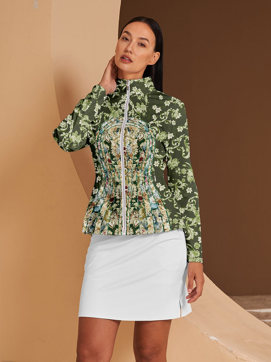 Veste de golf à volants Botanical Energy Protection solaire