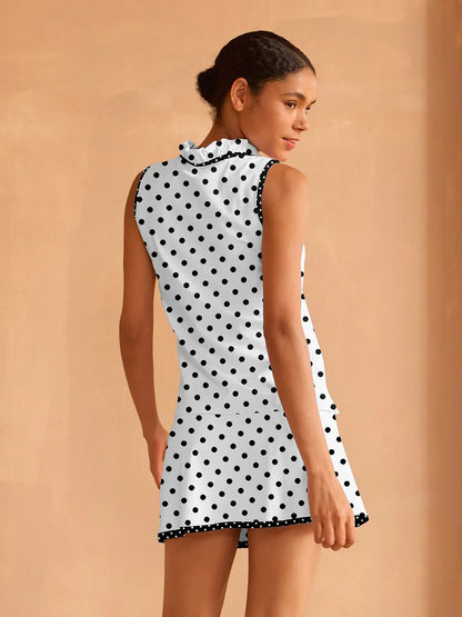 Hyper-prep Ruffle V-hals Tanktop UPF50+