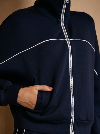 UltraSoft Wool Trimmed Full Zip Jacket