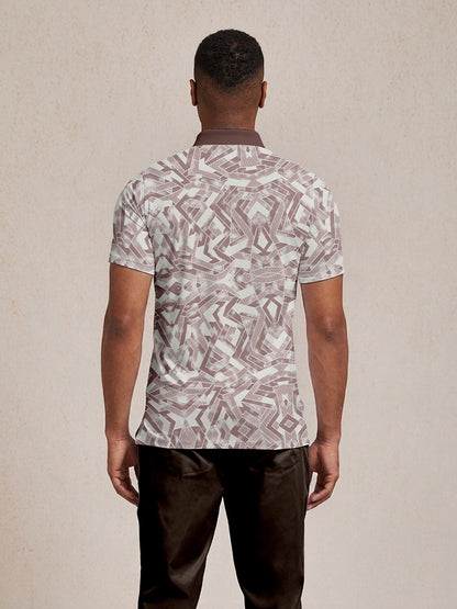 Air Brush Men's Ribbed Collar Polo Top UPF50+