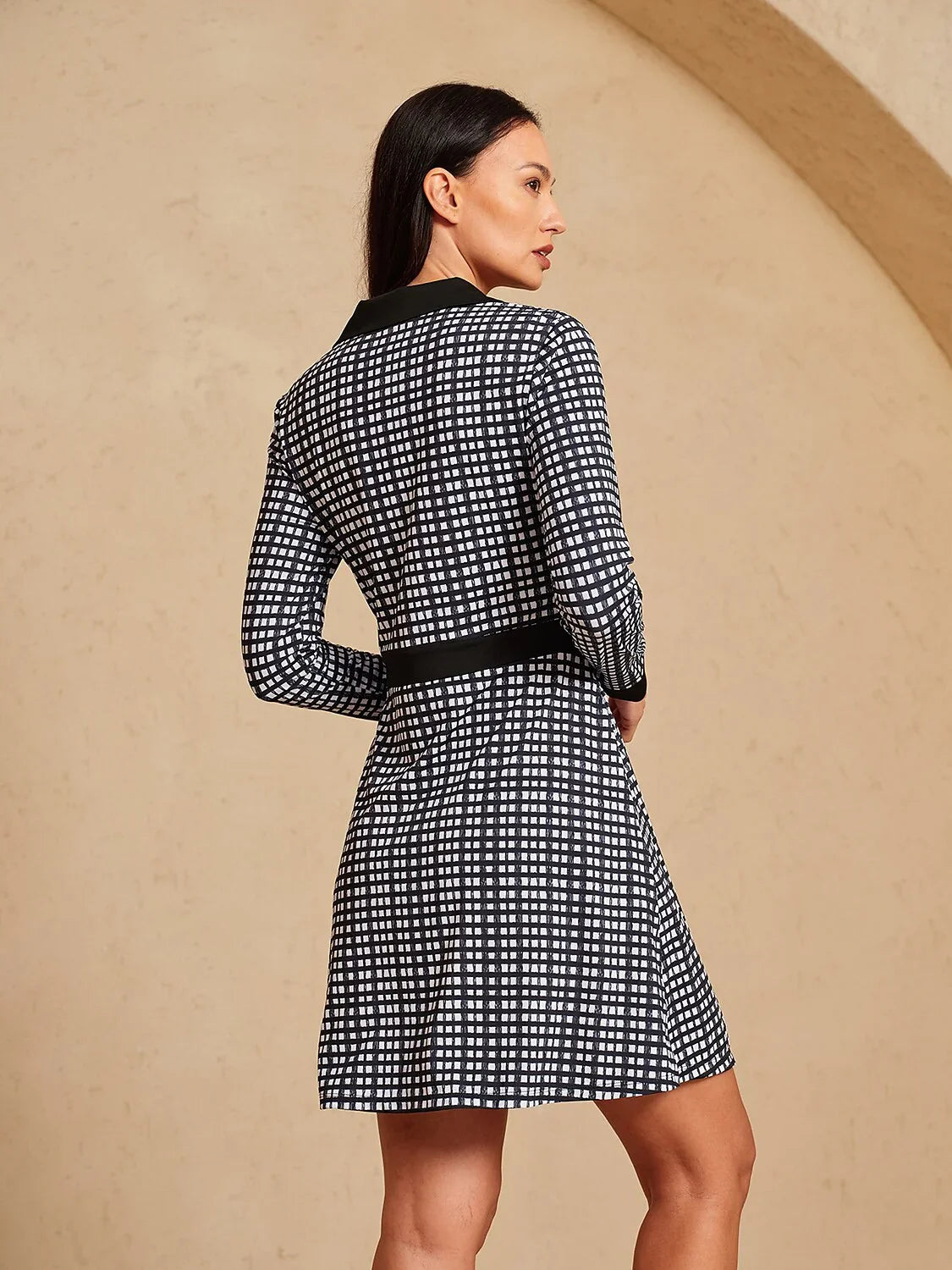 More Than Basic Vestido A-Line de Manga Larga 36.5 Pulgadas UPF50+