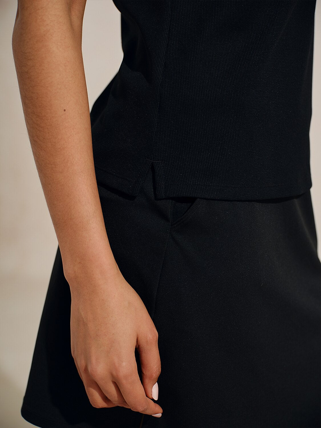 Navycore Sleeveless Colorblock Lapel Golf Shirt
