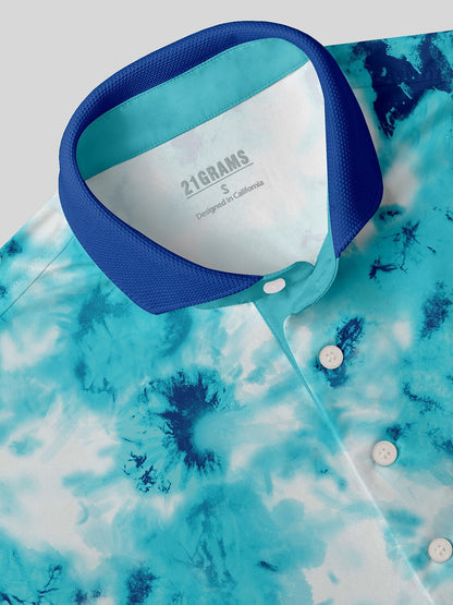 Inked Skins Men's Ribbed Collar Polo Top UPF50+