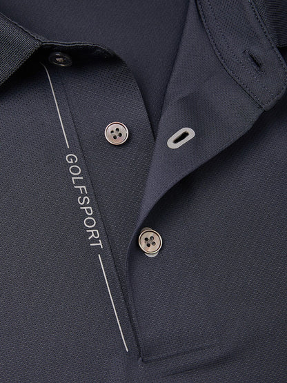 TechShed Polo de Hombre con Botones y Manga Corta