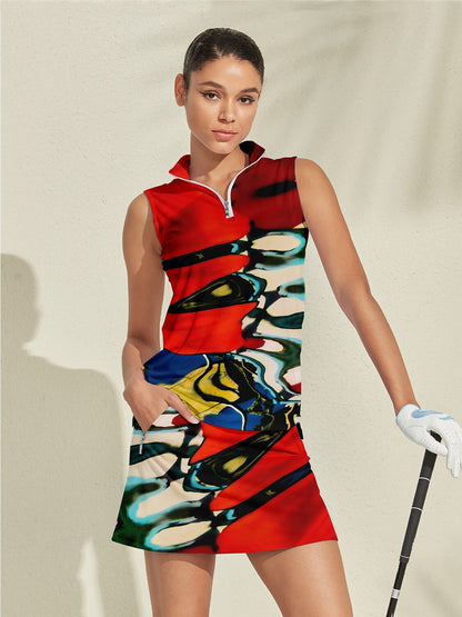 Inked Skins Golf Shirt Quarterzip UPF50+