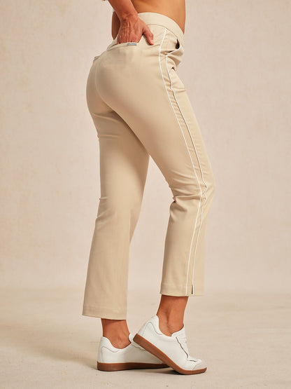 Eagle 28 Inch Performance Stretch Trimmed Ankle Pants