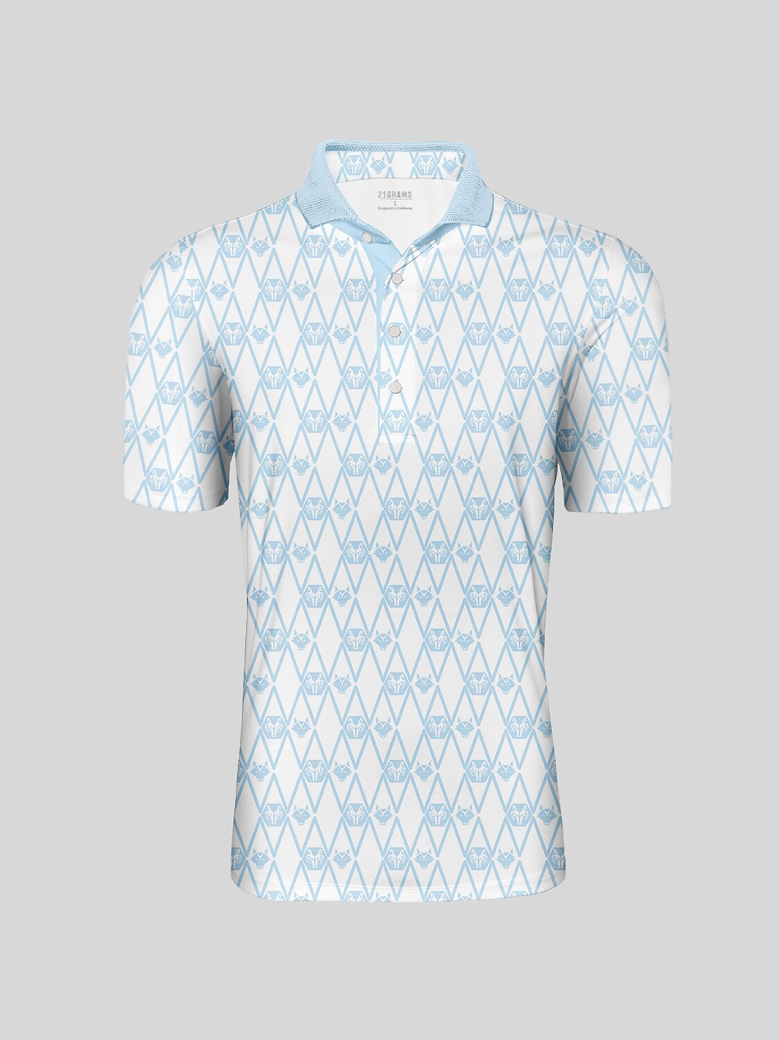 Hyper-prep Men's Ribbed Collar Polo Top UPF50+