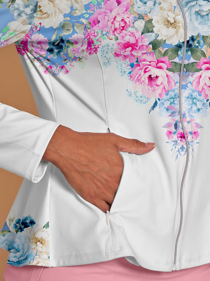 Botanical Energy Chaqueta de Golf con Volantes Protección Solar