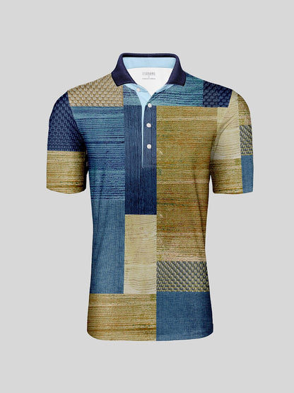 Not So Classic Men's Ribbed Collar Polo Top UPF50+