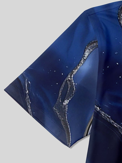 Inked Skins Men's Ribbed Collar Polo Top UPF50+