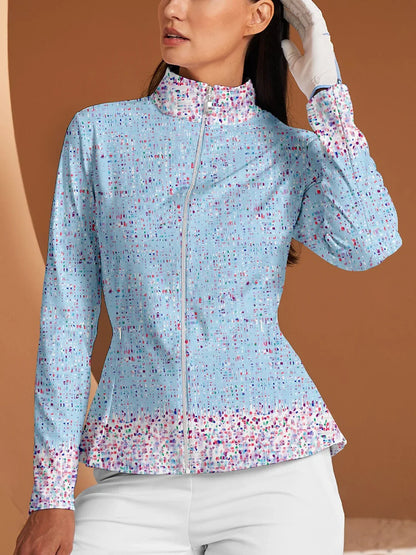 Hyper-prep Chaqueta de Golf con Volantes Protección Solar