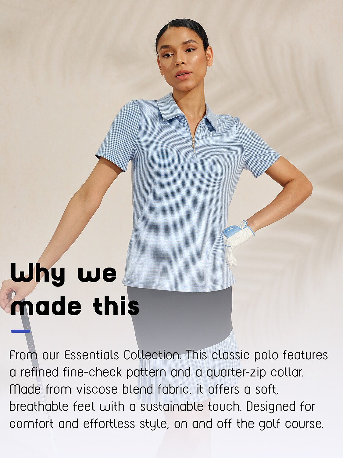 Crisp Couture Short Sleeve Golf Polo Shirt