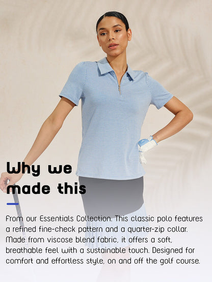 Crisp Couture Short Sleeve Golf Polo Shirt