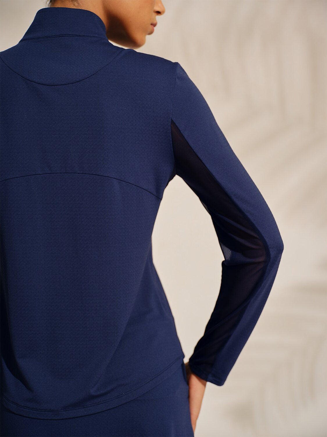 Ultrasoft Premium Long Sleeve Mock Neck Mesh Quarterzip UPF50+