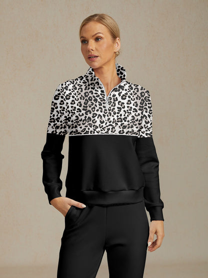 Sudadera de golf con estampado de fiesta de vida silvestre