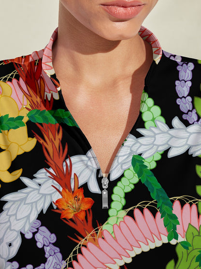 Hyped-up Tropical Sleeveless 36.5 Inch Dress UPF50+