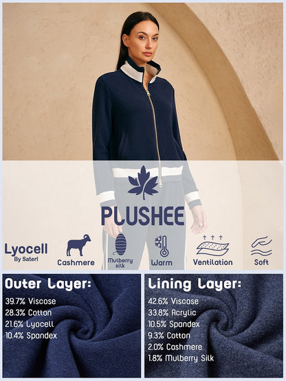 UltraSoft Velour Long Sleeve Full Zip Jacket