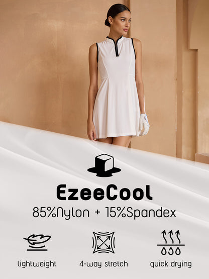 Navycore Sleeveless Color Block Golf Dress