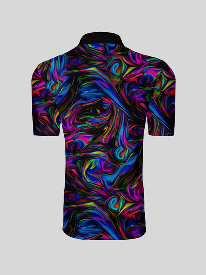 Inked Skins Heren Polo met Geribde Kraag UPF50+