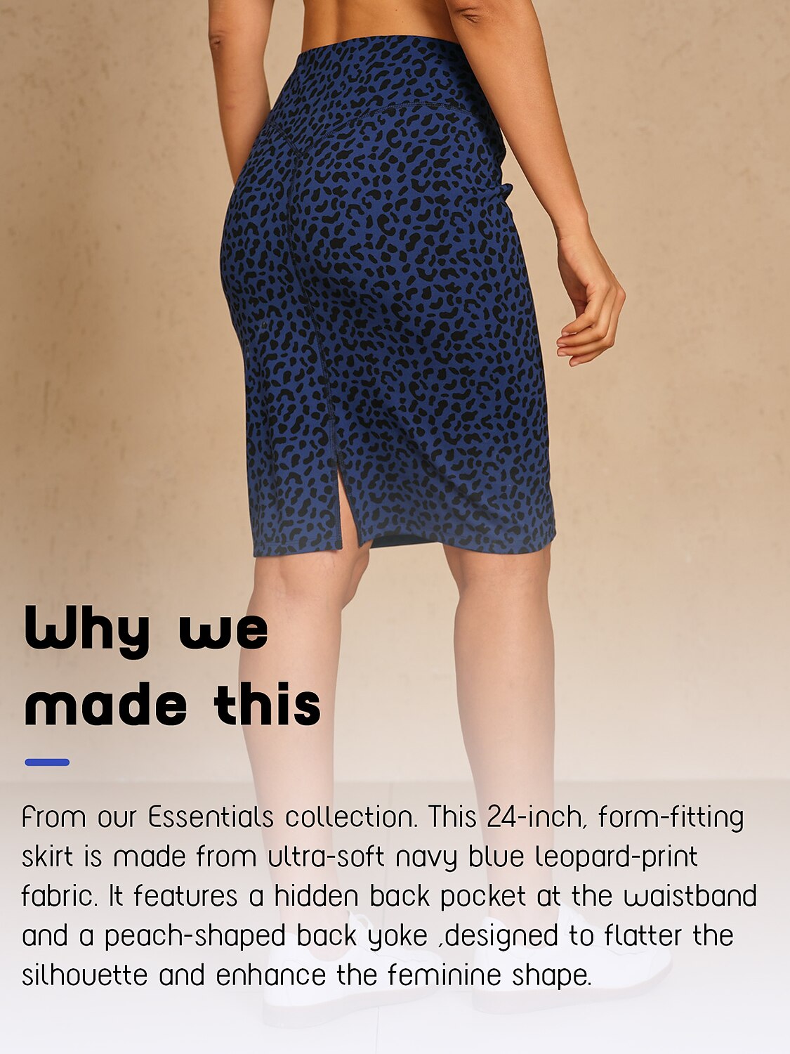 More Than Basic 24 Inch Stretch Leopard Skirt