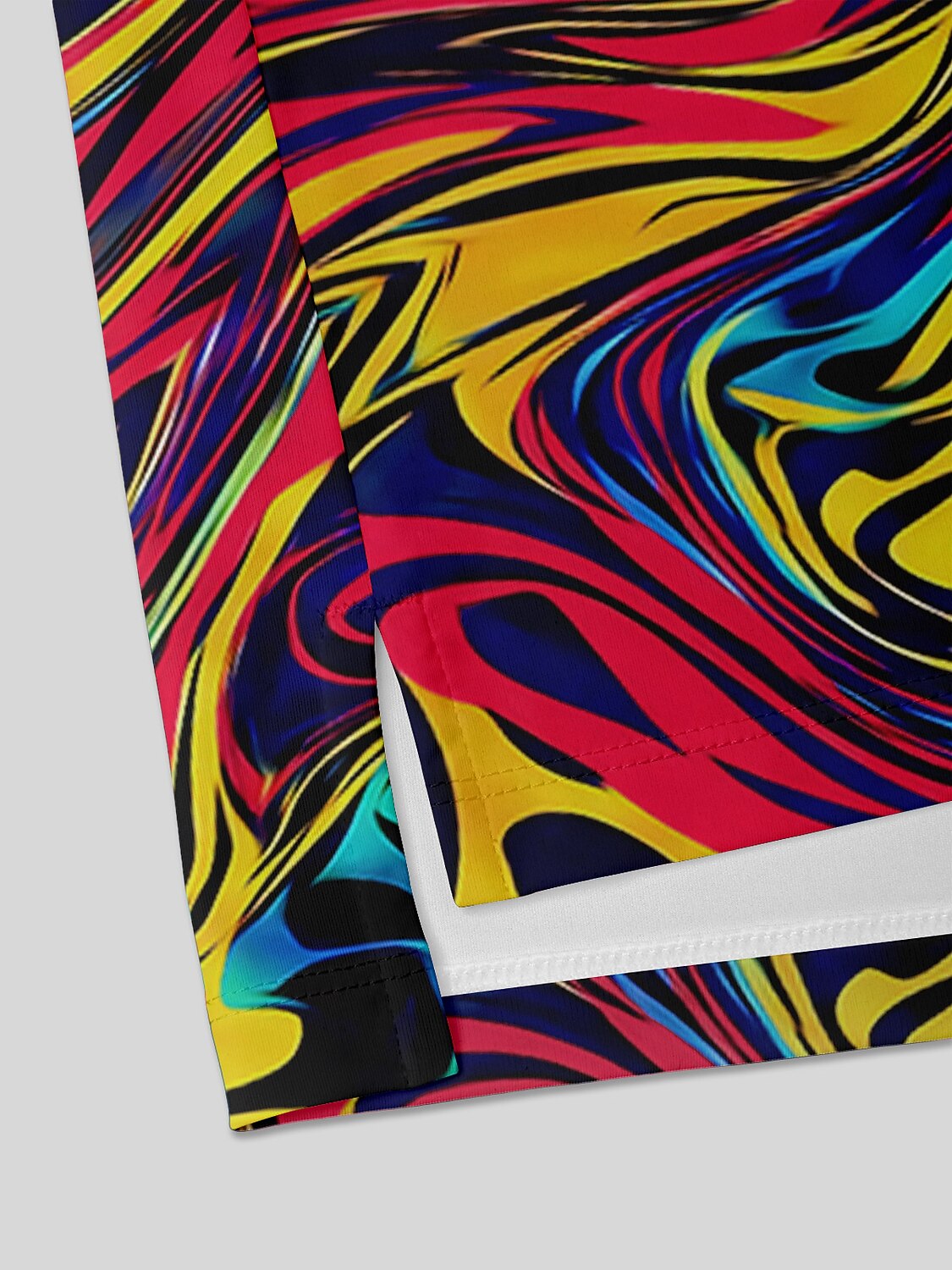 Inked Skins Men's Ribbed Collar Polo Top UPF50+