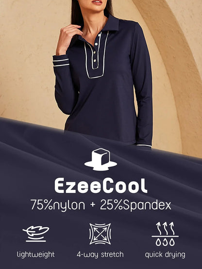 Polo de manga larga más que básico UPF50+