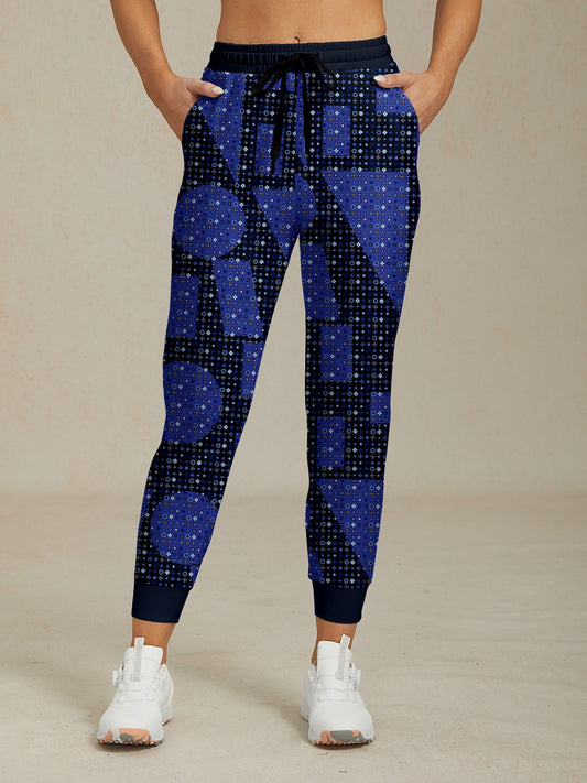 Playful Nautical 26.5 Inch Drawstring Ankle Pants