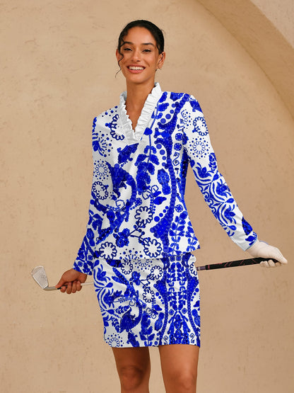 Pretty Feminine Silky 19 Inch High Waist Skort UPF50+