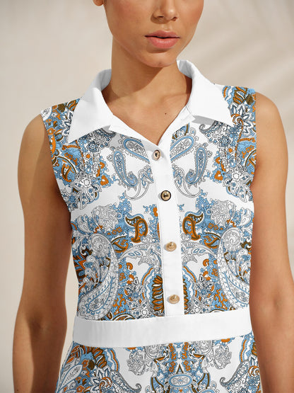 Pretty Feminine Sleeveless A-Line 36.5 Inch Dress