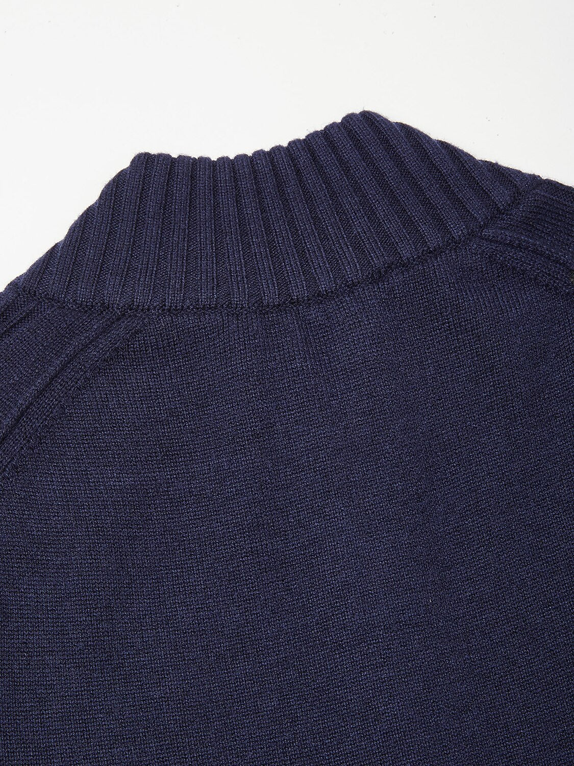 Aqua Wool Men's Dual-Zip Long Sleeve Sweater