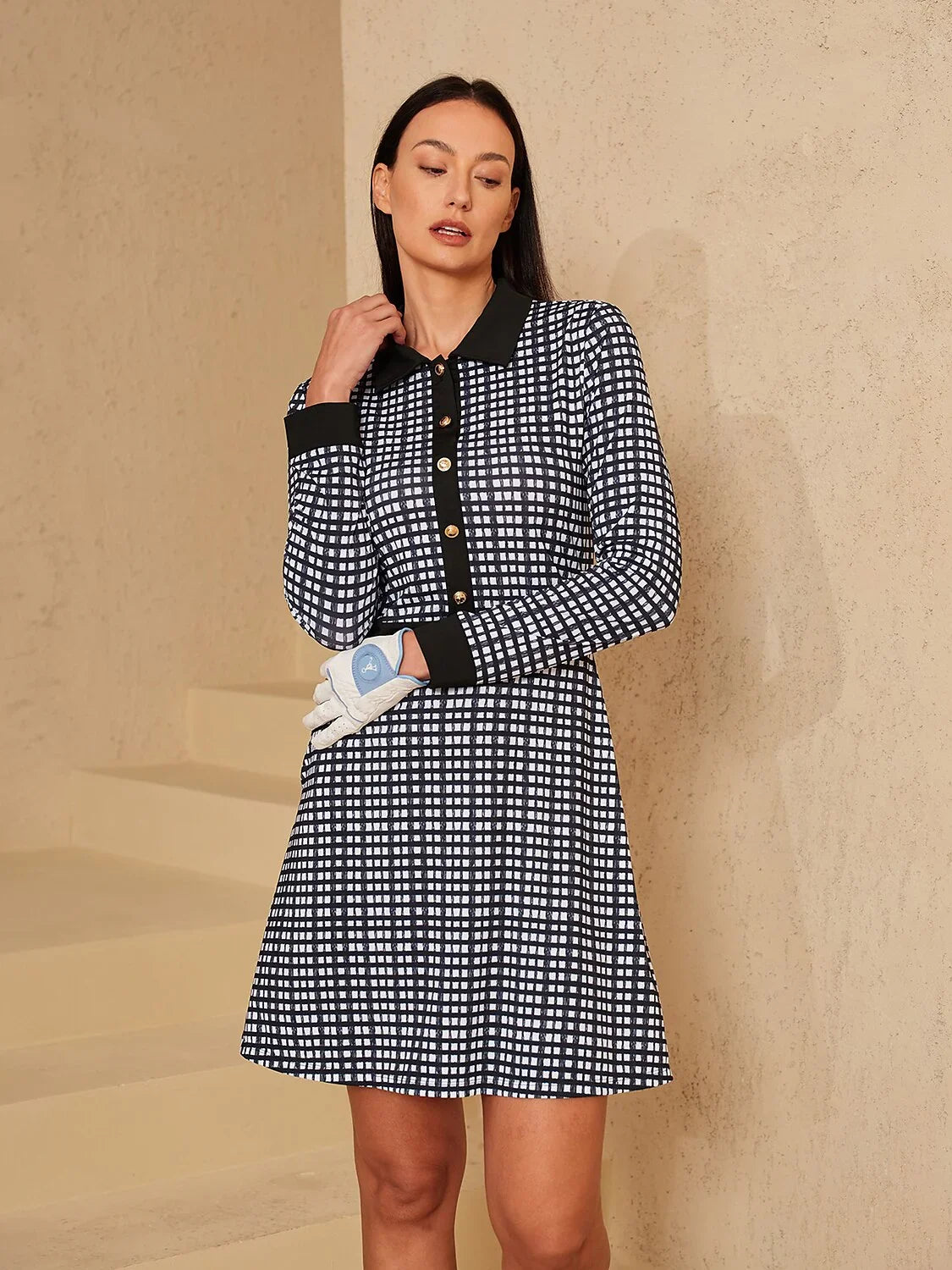 More Than Basic Vestido A-Line de Manga Larga 36.5 Pulgadas UPF50+