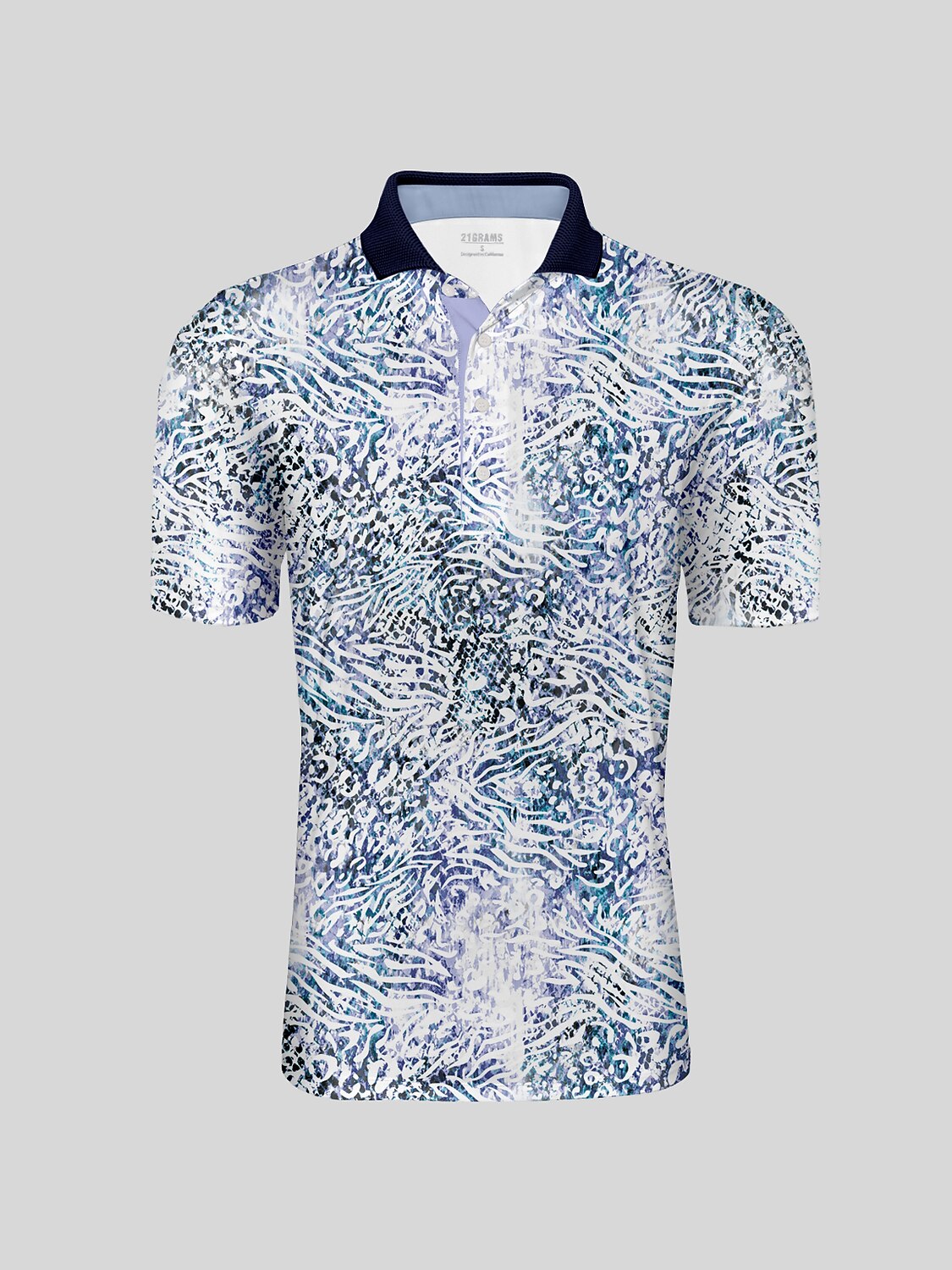 Wildlife Party Herren-Poloshirt mit Rippkragen, UPF50+
