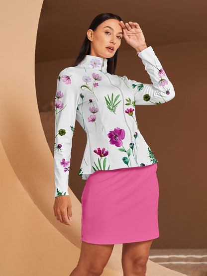 Botanical Energy Giacca da Golf con Volant Protezione Solare