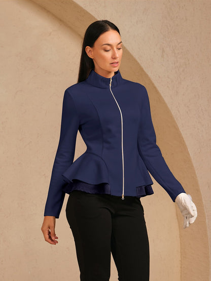More Than Basic Ruffle Golf Jacket